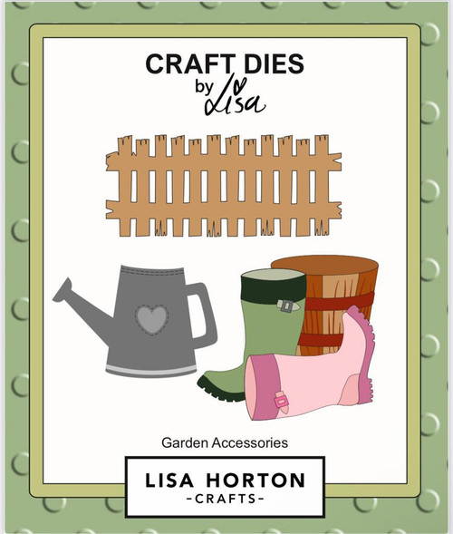 Lisa Horton: June 3 Blooming Wheelbarrow - Garden Accessories Add on Die Set