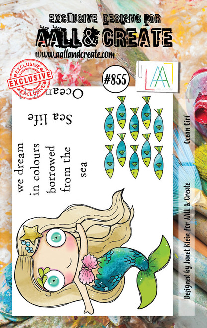 AALL & Create: A7 Stamp Set, #855 - Ocean Girl