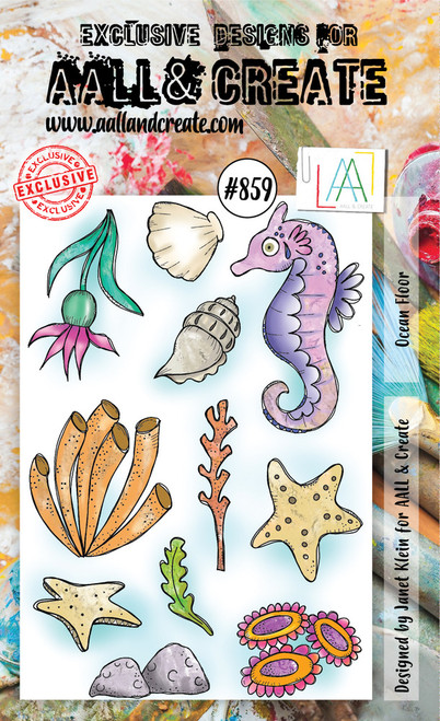 AALL & Create: A6 Stamp Set, #859 - Ocean Floor