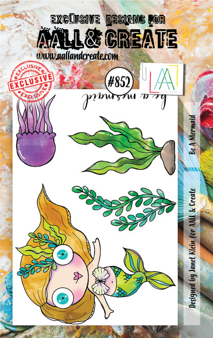 AALL & Create: A7 Stamp Set, #852 - Be A Mermaid