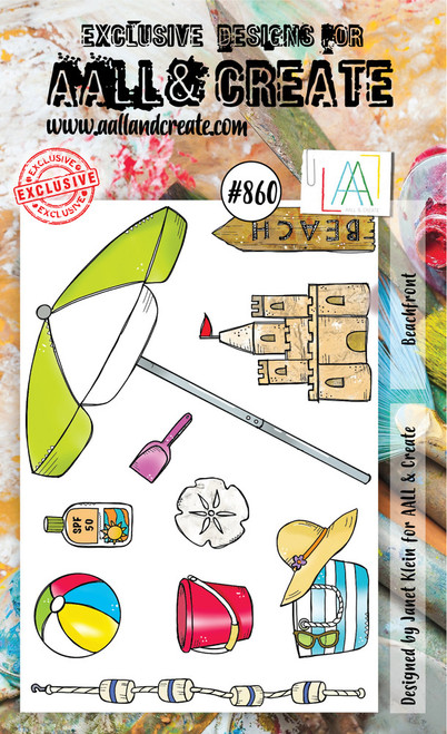 AALL & Create: A6 Stamp Set, #860 - Beachfront