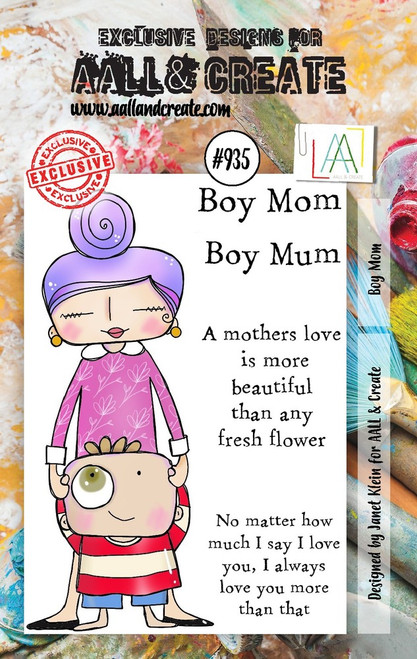 Aall & Create: A7 Stamp Set,  Boy Mom #935