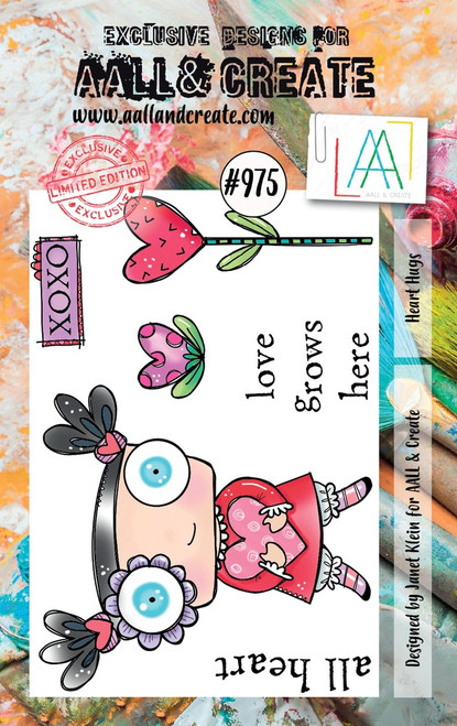 Aall & Create: A7 Stamp Set, Heart Hugs #975