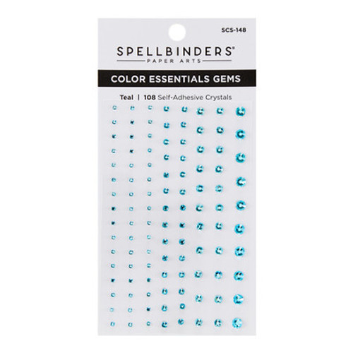 Spellbinders: Color Essentials Self Adhesive Gems, Teal Mix