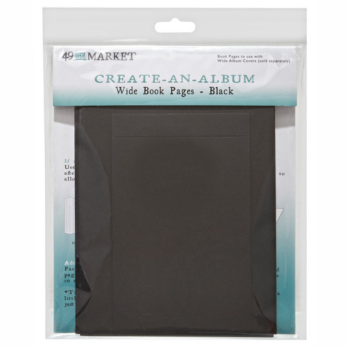 49 And Market: Create-An-Album, Wide Book Pages - Black