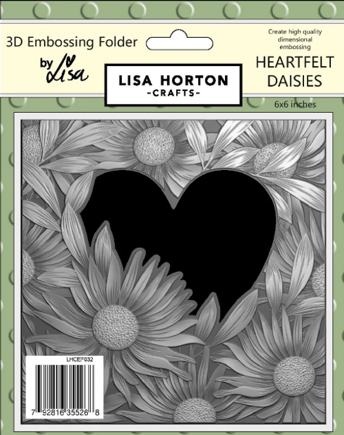 Lisa Horton Crafts: 6x6 3D Embossing Folder- Heartfelt Daisies