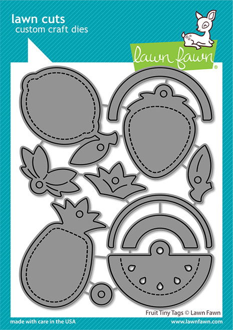 Lawn Fawn: Die Set, Fruit Tiny Tags