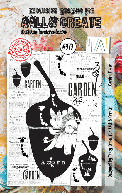 Aall & Create: A7 Stamp Set #979, Garden Times