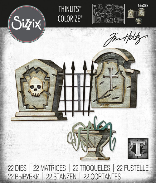 Tim Holtz: Thinlits Die Set, Colorize - Graveyard