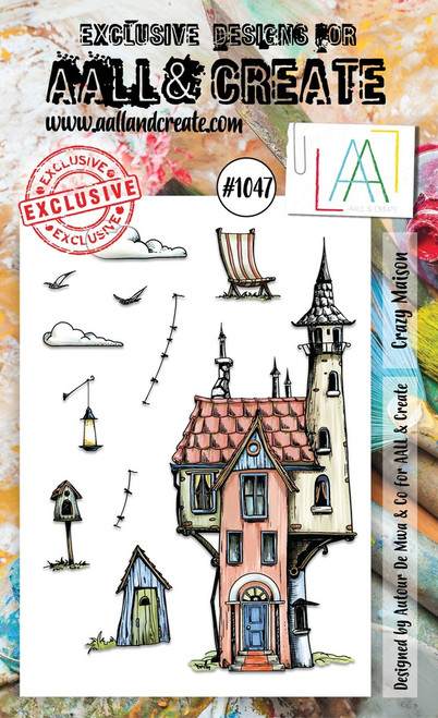 AALL & Create: A6 Stamp Set #1047, Crazy Maison
