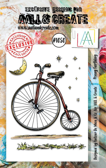 AALL & Create: A7 Stamp Set #1050, Penny Farthing