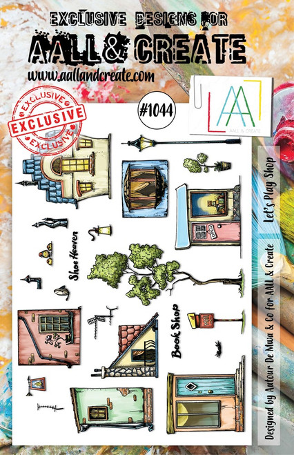 AALL & Create: A6 Stamp Set #1044, Let's Play Shop