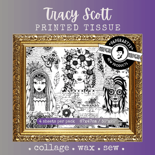 Paper Artsy: Printed Tissue - Tracy Scott