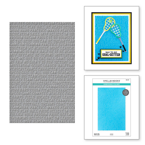 Spellbinders: Embossing Folder, Sports Talk