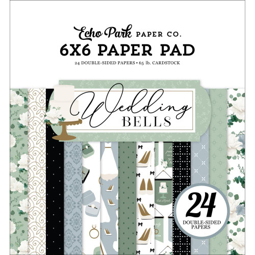 Echo Park: Paper Pad 6"X6" - Wedding Bells