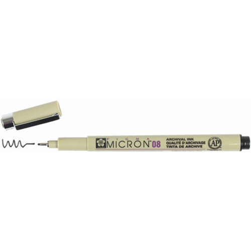 Sakura: Pigma Micron 08 Pen, 0.50mm - Black