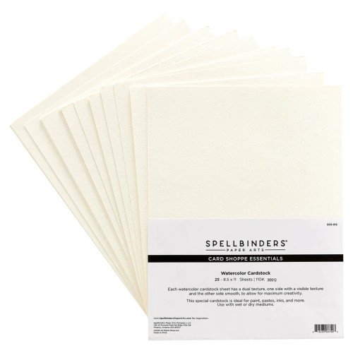 Spellbinders: 8.5" x 11" Watercolor Cardstock - 25 pack