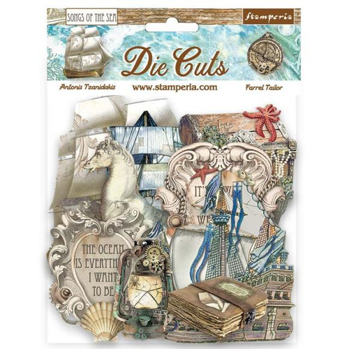 Stamperia: Die Cuts, Song of the Sea- Ship And Treasures