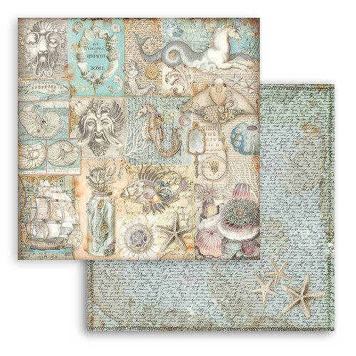 Stamperia: 12" x 12" Patterned Paper, Songs Of The Sea- Texture