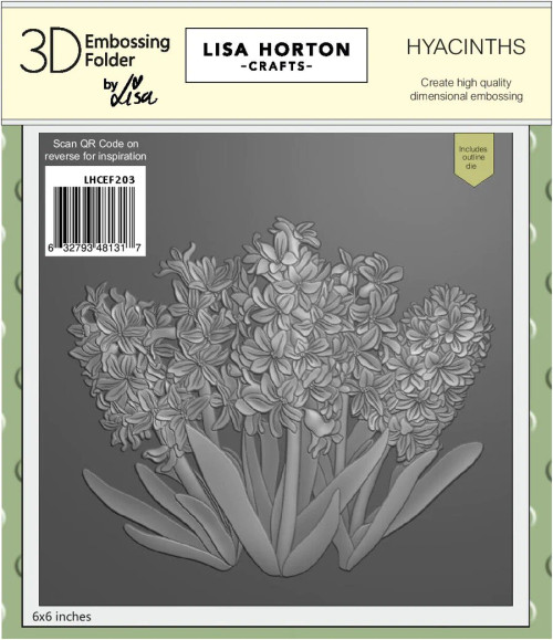 Lisa Horton Crafts: Hyacinths 6x6 3D Embossing Folder & Die