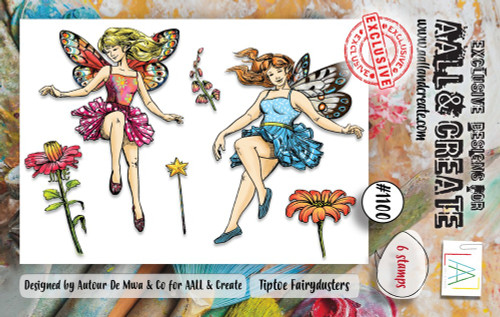 AALL & Create: A7 Clear Stamp Set, #1100 - Tiptoe Fairydusters