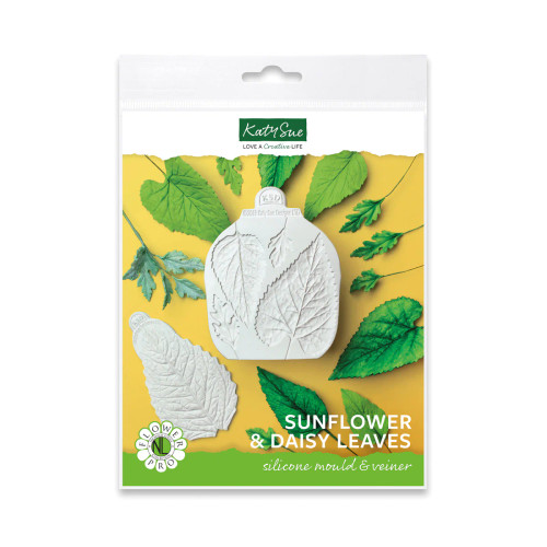 Katy Sue: Flower Pro Mould,  Sunflower / Daisy Leaves Silicone Mould and Veiner