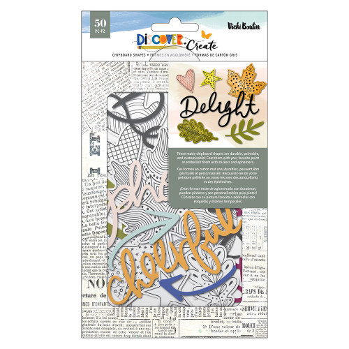 Vicki Boutin Mixed Media: Chipboard Shapes, Discover + Create