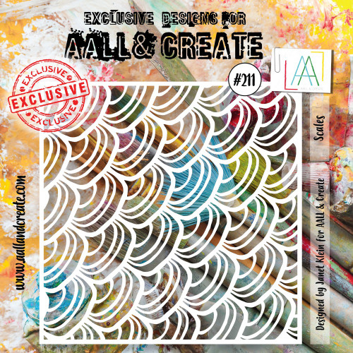 Aall & Create: Stencil #211, Scales