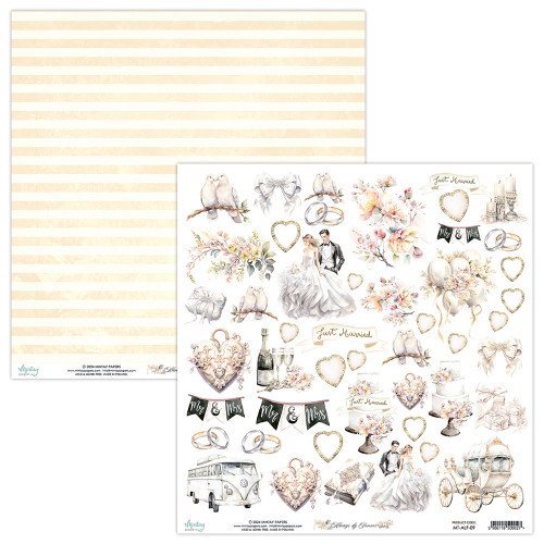 Mintay: 12x12 Patterned Paper, Elements - Always & Forever