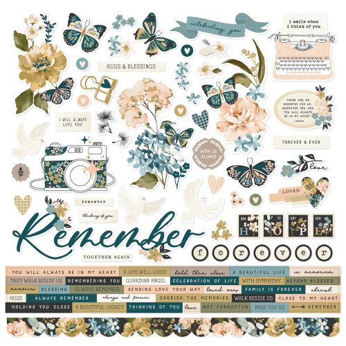 Simple Stories: Cardstock Stickers, Remember