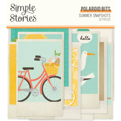 Simple Stories: Bits & Pieces, Summer Snapshots - Polaroid