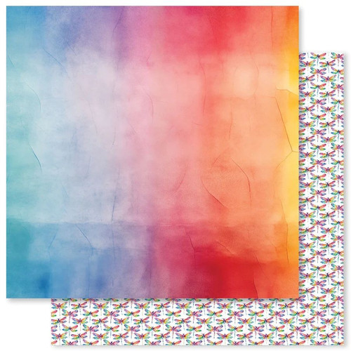 Paper Rose: 12X12 Patterned Paper, Rainbow Garden Basics F