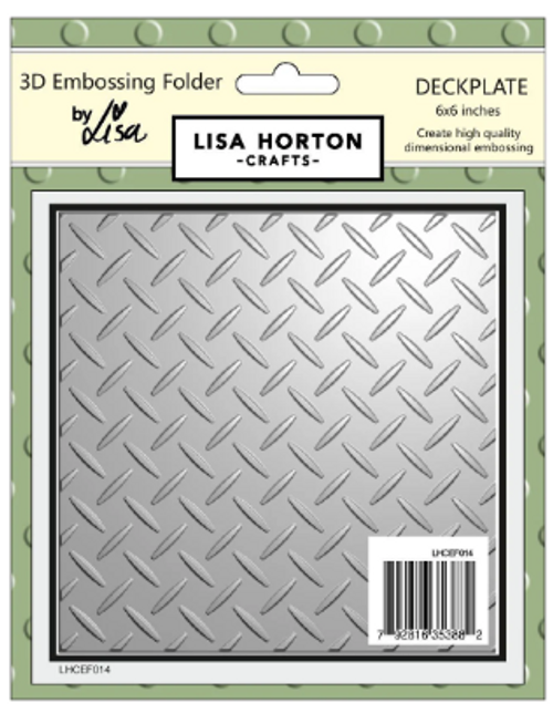 Lisa Horton: 6X6 3D Embossing Folder, Deck Plate