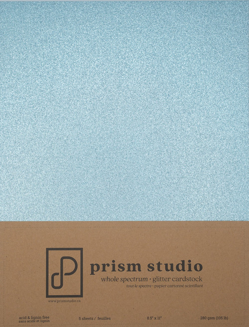 Prism Studio: 8.5 x 11 Glitter Cardstock Packs (5 sheets)
