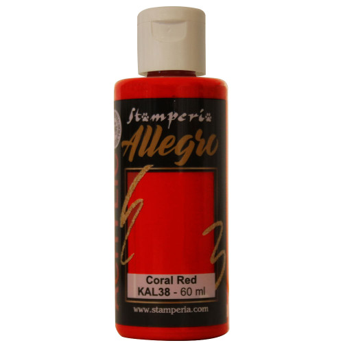 Stamperia: Allegro Paint 60ml - Coral Red