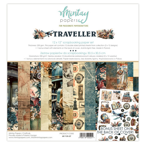 Mintay: 12x12 Paper Collection, Traveller