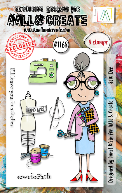 AALL and Create: A7 Stamp Set, Sew Dee #1168