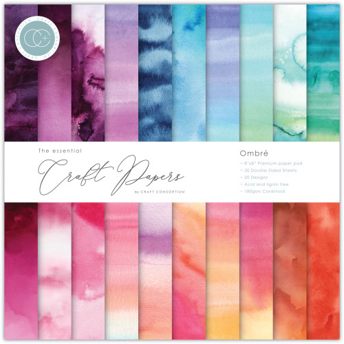 Craft Consortium: 8x8 Paper Pad, Ombre