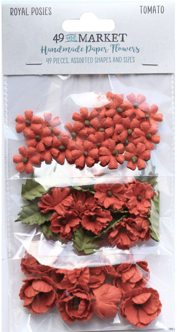 49 and Market: Royal Posies Paper Flowers - Tomato