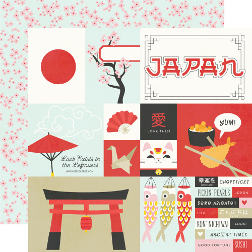 Simple Stories: 12x12 Patterned Paper, Say Cheese Epic - Japan