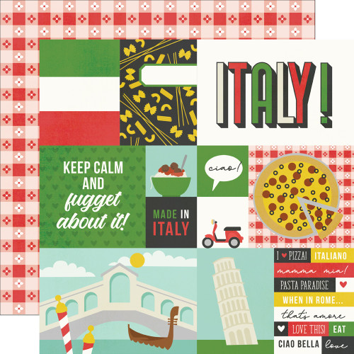 Simple Stories: 12x12 Patterned Paper, Say Cheese Epic - Italy