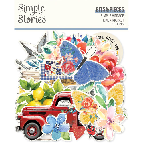 Simple Stories: Bits & Pieces, Simple Vintage Linen Market