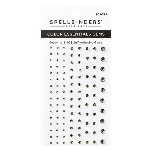 Spellbinders: Color Essentials Self Adhesive Gems, Graphite