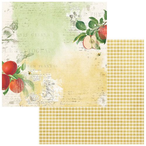 49 & Market: 12 x 12 Patterned Paper, Vintage Orchard -Apple Delight