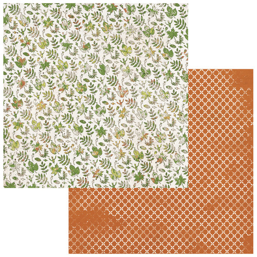 49 & Market: 12 x 12 Patterned Paper, Vintage Orchard - Painted Foliage