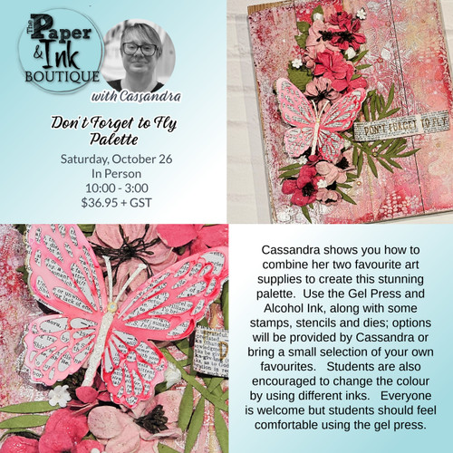 Cassandra M: October 26, In Person, Don't Forget to Fly Palette