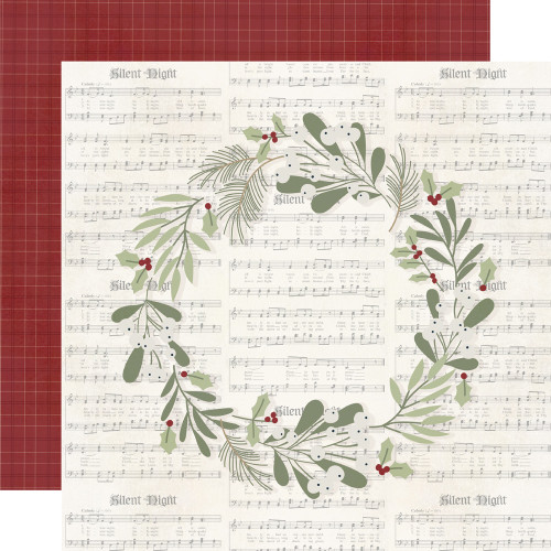 Simple Stories: 12X12 Patterned Paper, Silent Night - Reason For The Season