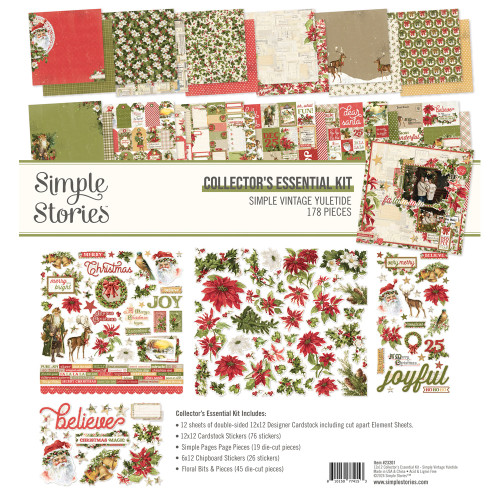 Simple Stories: 12X12 Collector's Essential Kit, Simple Vintage Yuletide