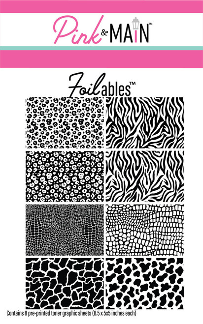 Pink & Main: Foilables Pre-Printed Toner Graphic Sheets, Animal Prints