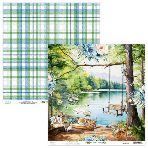 Mintay: 12"X12 Patterned Paper, By The Lake 02